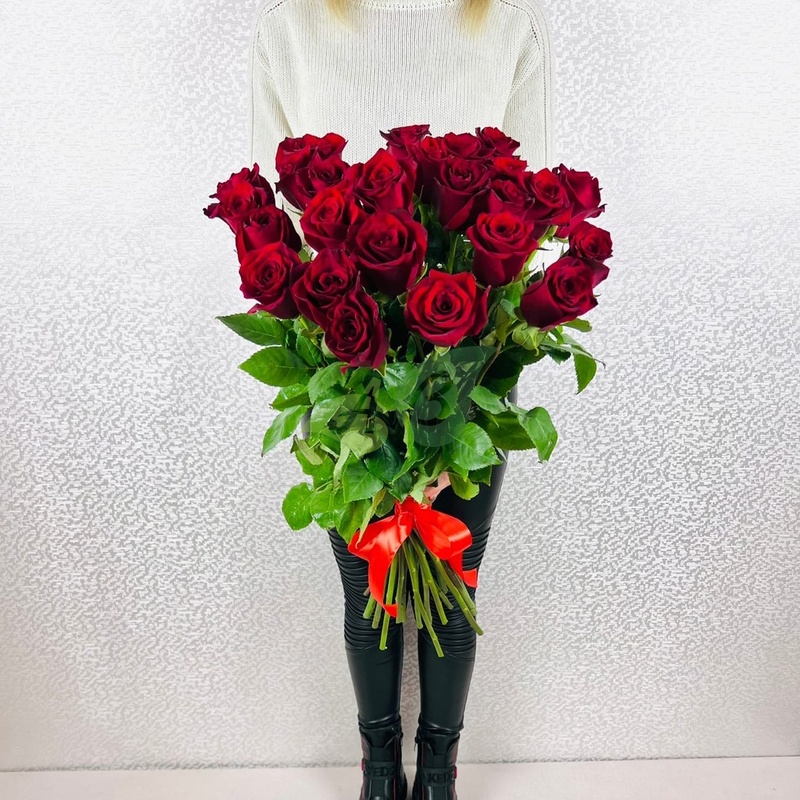 25 красных роз Эквадор